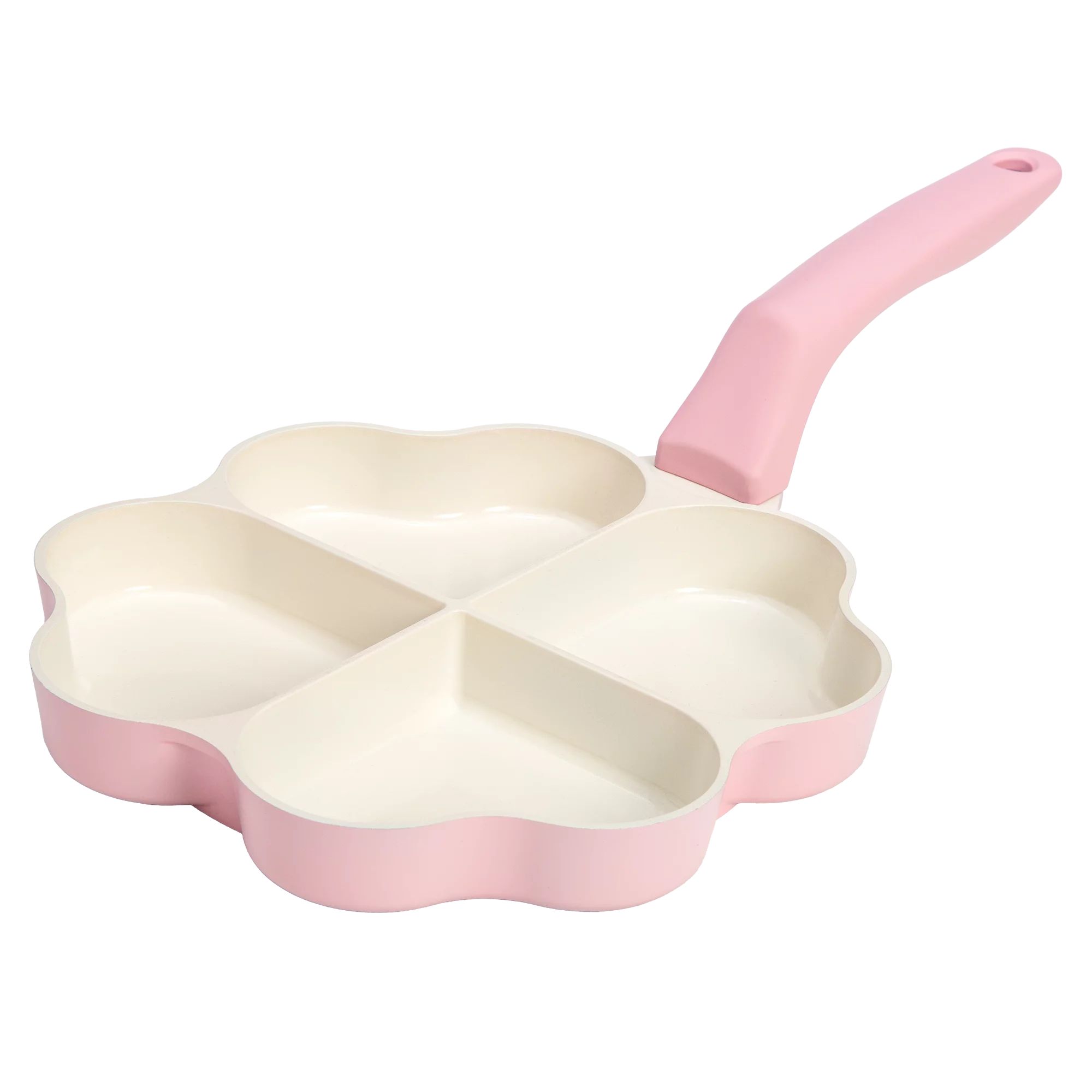 Paris Hilton Clean Ceramic Nonstick Cast Aluminum Heart Fry Pan Skillet, 8-Inch, Pink | Walmart (US)