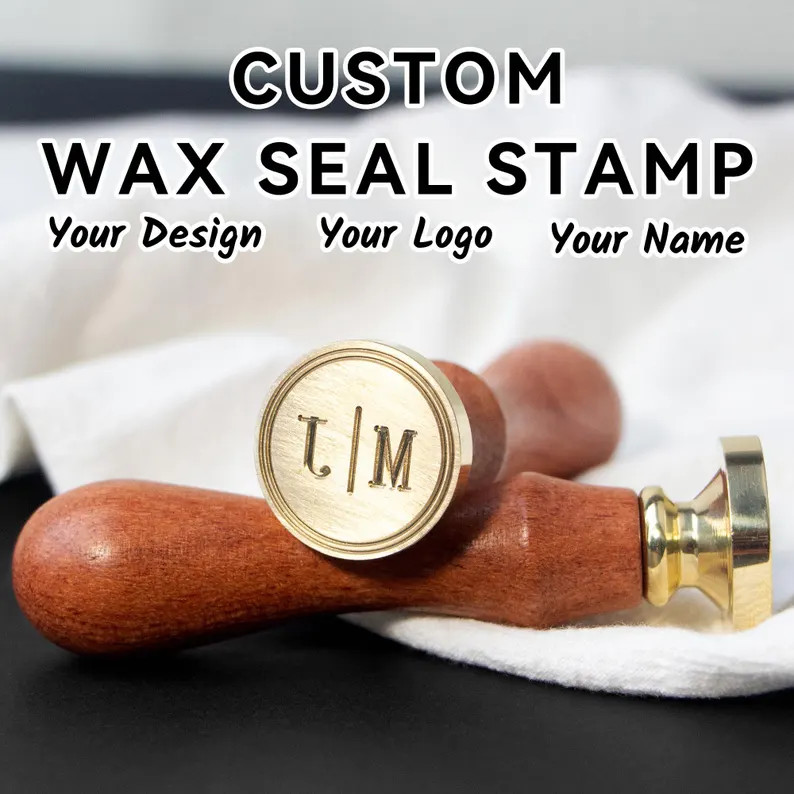 Custom Wax Stamp Kit for Wedding Invitation | Custom Any Logo | Personalized Wax Seal Stamp | Wed... | Etsy (Global)