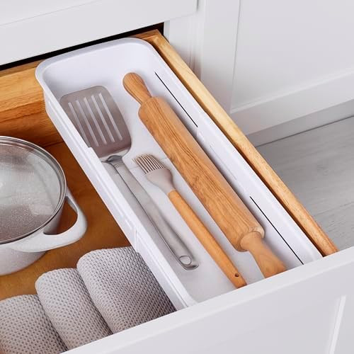 YouCopia DrawerFit® Sliding Drawer Bin, Expandable and Adjustable Kitchen Storage Organizer, Spe... | Amazon (US)