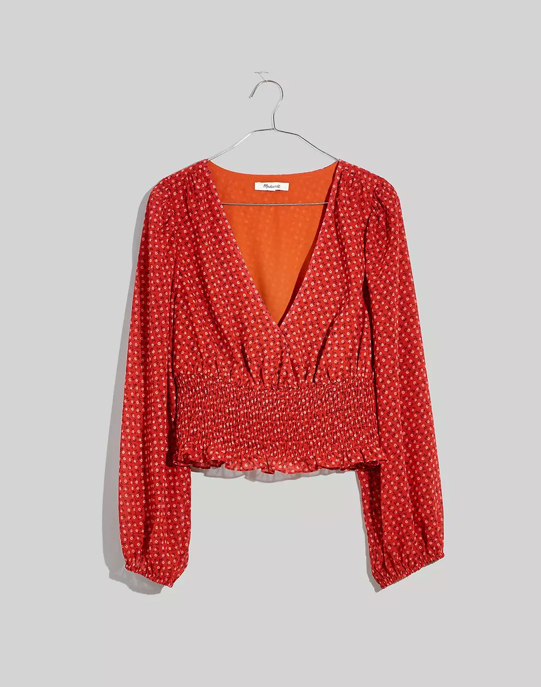 Julianne Smocked-Waist Top | Madewell