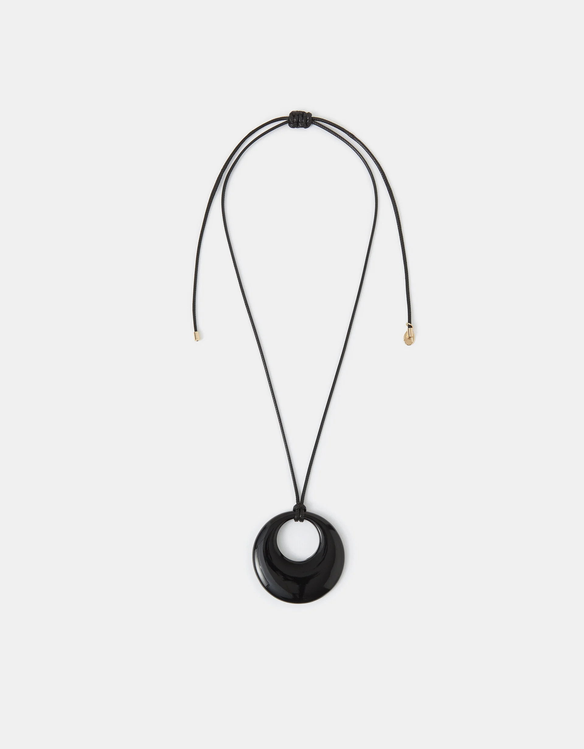 Disc Pendant Cord Necklace | Accessorize (Global)