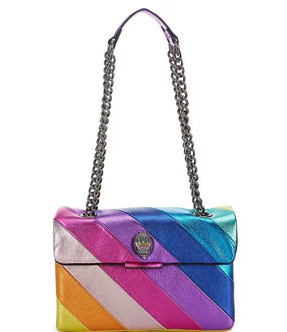 Kensington Metallic Rainbow Leather Crossbody Bag | Dillards