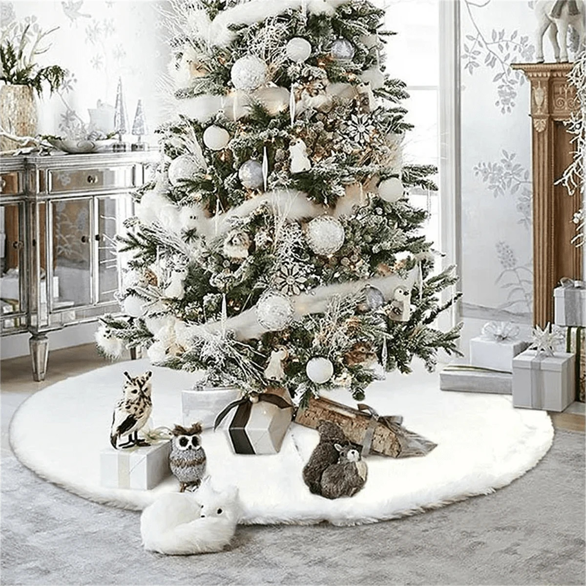 Fur Tree Skirt | SHEIN