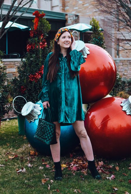 Tomorrow will officially be 40weeks will bb V! 🥹 This velvet shirt dress is the perfect mix of cozy and dressy for the holiday season. Exact dress linked along with similar 💙 

#LTKstyletip #LTKbump #LTKparties