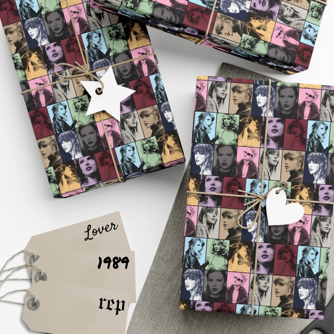 Taylor Swift Wrapping Paper Swiftmas Taylors Version - Etsy | Etsy (US)