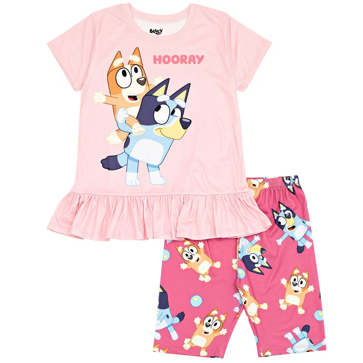 Bluey Bingo Girls T-Shirt and Shorts Outfit Set Toddler to Big Kid | Target