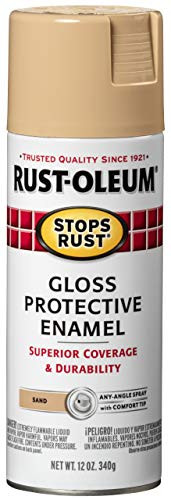 Rust-Oleum 7771830 Stops Rust Spray Paint, 12-Ounce, Gloss Sand | Amazon (US)