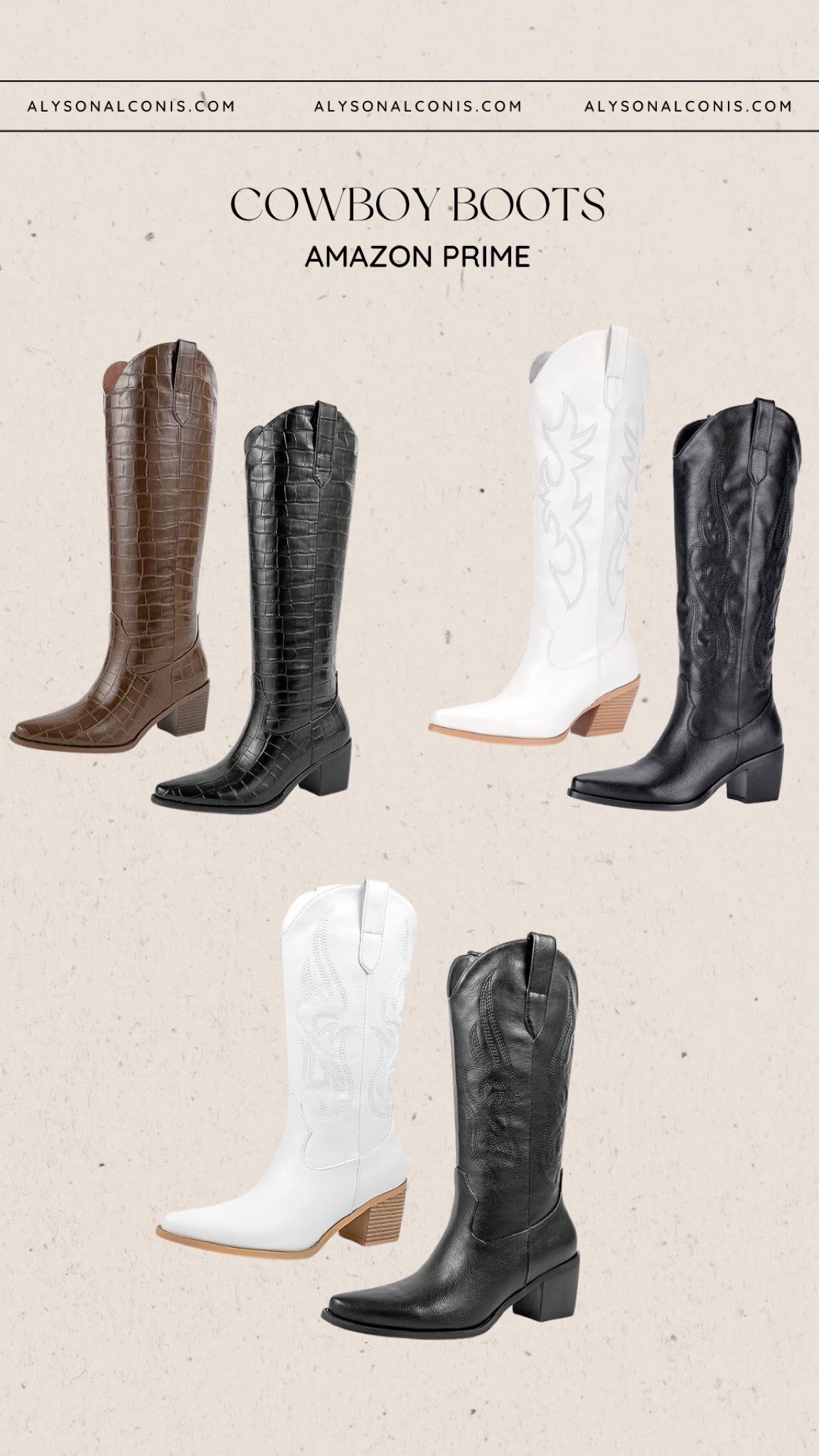 Cowboy boots are becoming a staple in my wardrobe! A fun boot to wear all season long with shorts and dresses. 

Amazon cowboy boots, Amazon prime day cowboy boots, schutz boots dupe, Amazon fall boots 