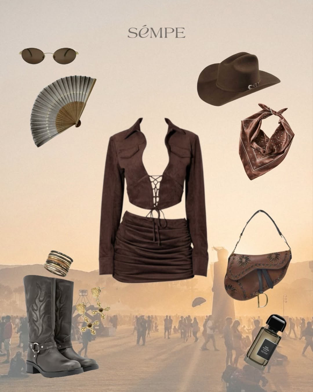 Coachella outfit inspo, festival outfit, suede outfit, cowgirl, western, co-ord, cool girl outfit

#LTKuk #LTKspring #LTKstyletip