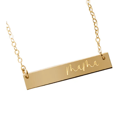 Minimalist Mama Bar Necklace | Tough As A Mother Tribe