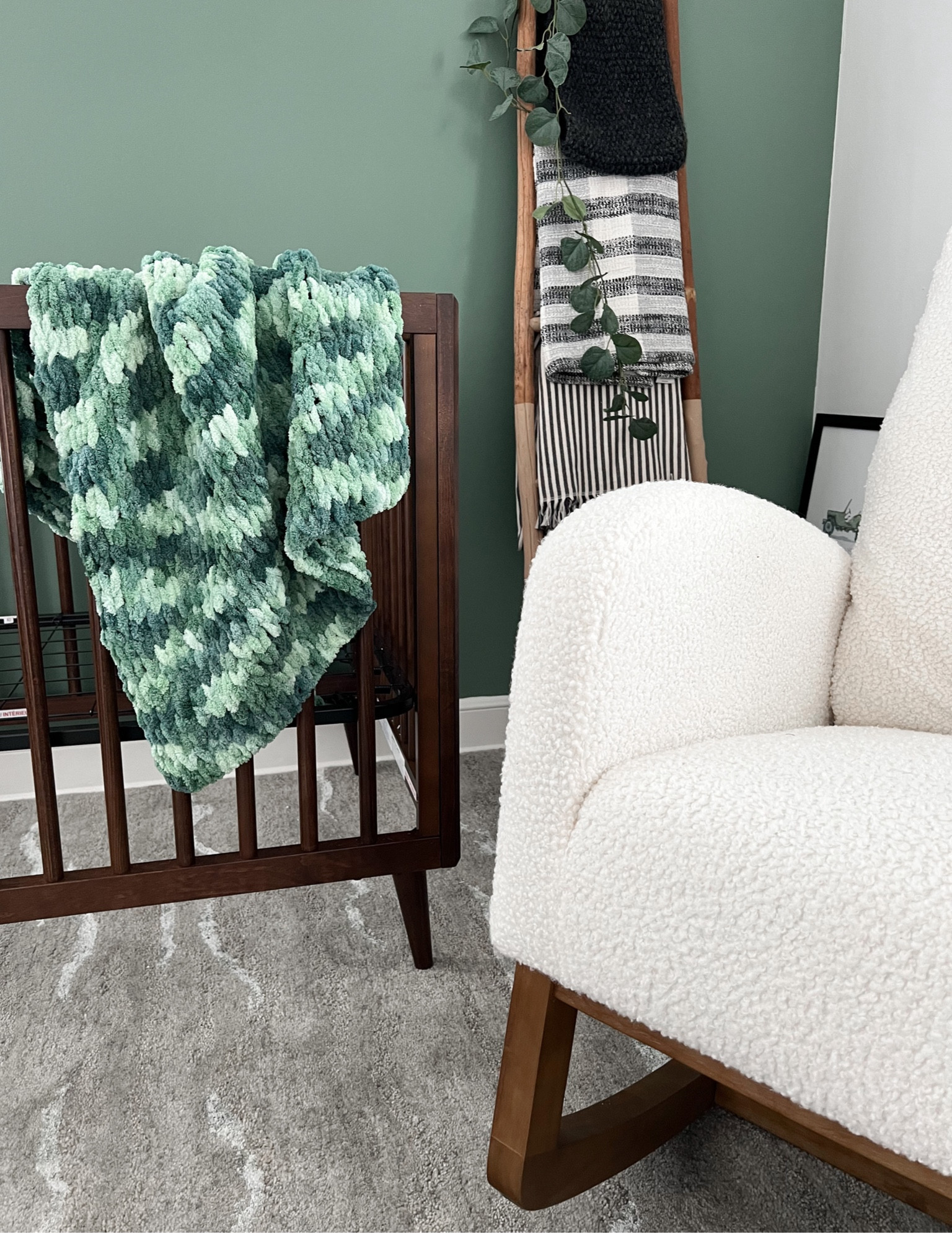 DIY baby blanket! Only needed 2 balls of yarn! No knitting needles required, it’s all knit with your fingers! Fun, fast, easy, and cheap project! So many colors too. My blanket is 30” x 37” perfect for crib or stroller  

#LTKbaby #LTKunder50 #LTKbump