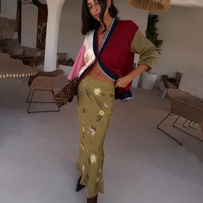 Olive Mystical Dorris Skirt | Never Fully Dressed US