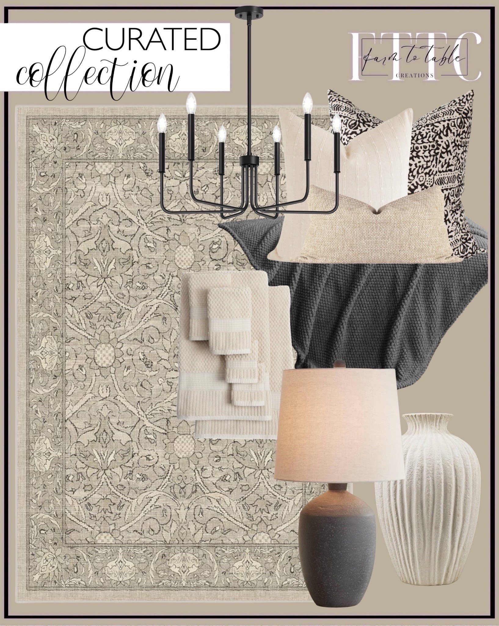 Neutral Curated Collection
Follow @farmtotablecreations on Instagram for more inspiration.

This neutral roundup is full of timeless textures and warm, elevated details—from cozy textiles and earthy ceramics to that stunning Loloi rug. I’ve pulled together a layered look that feels both modern and collected, perfect for any space that needs a little extra charm. Every piece is designed to mix seamlessly with what you already have.

Shop the full collection below 🤍

#LTKfinds #neutralhome #organicmodern #homedecor #interiorstyle #curatedhome #classicdecor



#LTKHome #LTKSaleAlert #LTKFindsUnder50