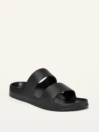 Solid-Color Double-Strap Slide Sandals for Women | Old Navy (US)