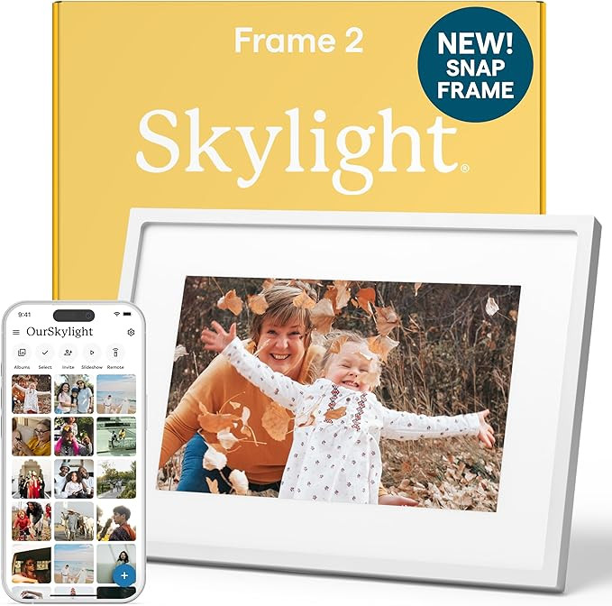 Skylight Digital Picture Frame 2 – 10" Full HD Wi-Fi Touch Screen, 16GB Digital Photo Frame, Lo... | Amazon (US)