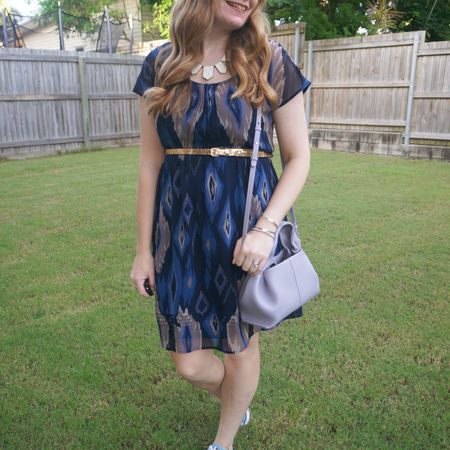 Oldie but a goodie with this Jeanswest ikat print dress. Such a good one for the office and I like the little lilac Polene Numero neuf mini bag with it 💜💙

#LTKaustralia #LTKitbag