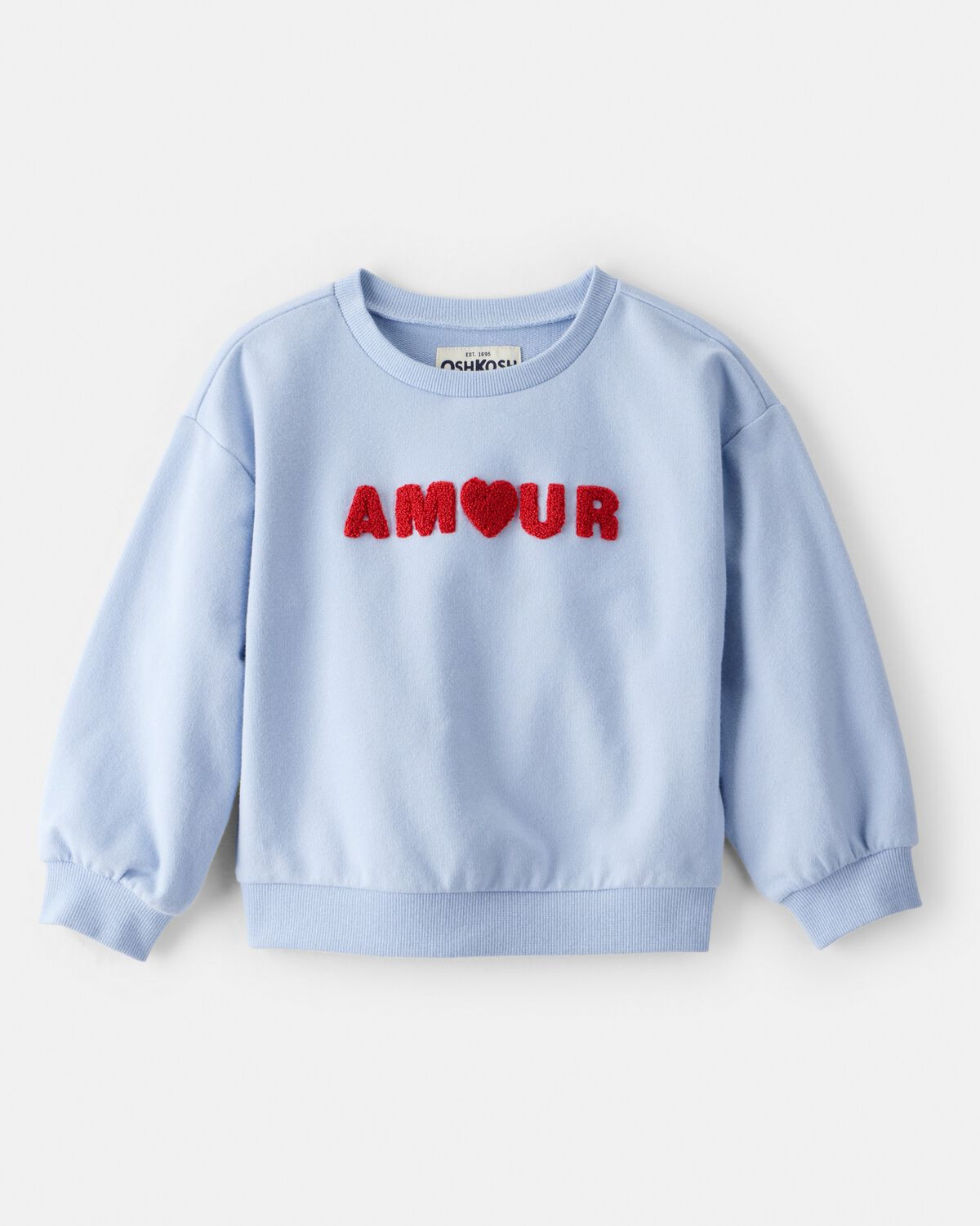 Toddler Girl Amour Pullover Sweatshirt - Blue - OshKosh B'gosh | Carter's | Carter's Inc