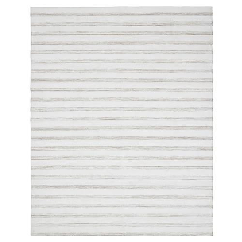 STARK Jodell Coastal Dune Striped Performance Acrylic Outdoor Rug - 6'x9' | Kathy Kuo Home