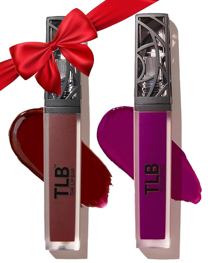 The Lip Bar - Nonstop Liquid Matte Lipstick Mini 2-Pack, Rebel (Deep Burgundy) + Prima Donna (Fus... | Amazon (US)