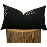 Mudcloth Lumbar Pillow Cover, African Mud Cloth, Black and Off White | Etsy (US)