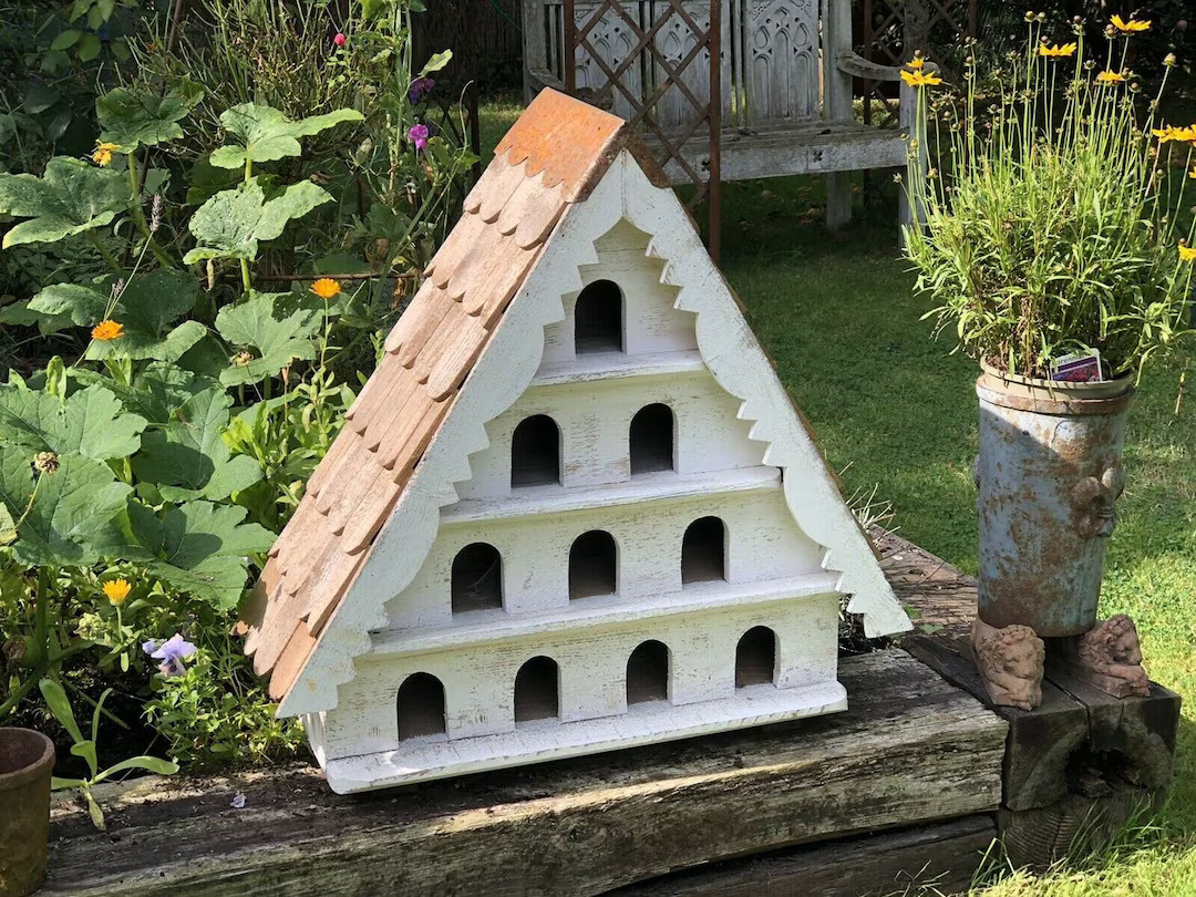 Bird house Hotel 10 Hole large 4 tier Dovecote style bird box vintage birdhouse | Etsy (US)