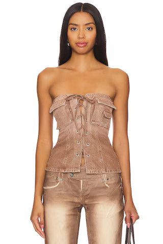superdown Jasmine Tube Top in Brown from Revolve.com | Revolve Clothing (Global)