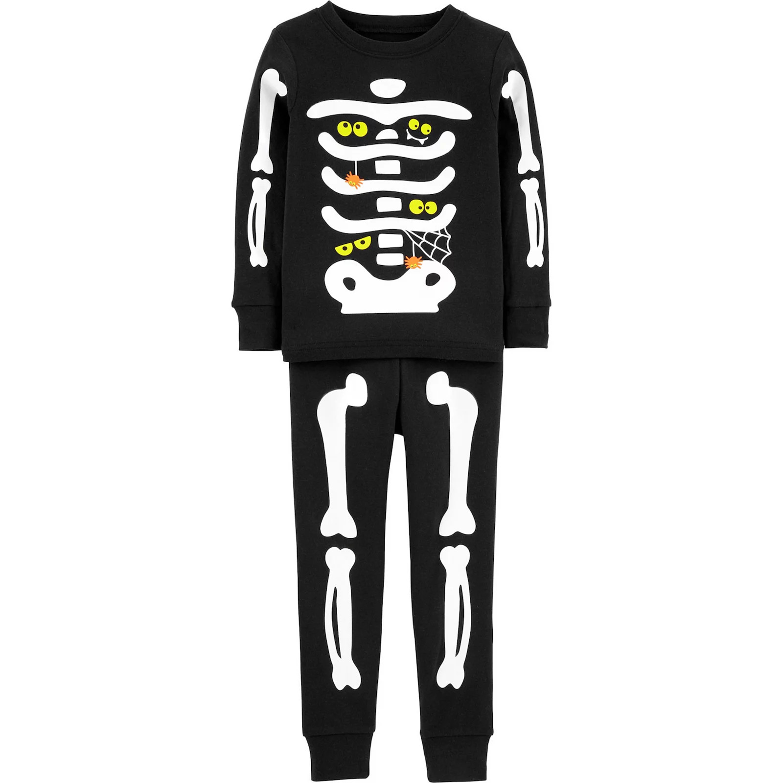 Toddler Carter's Halloween Skeleton Glow-in-the-Dark Top & Bottoms Pajama Set, Toddler Boy's, Size:  | Kohl's