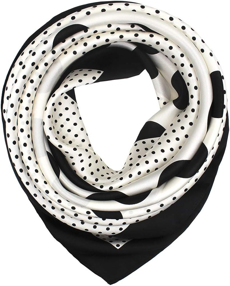 ANDANTINO 100% Pure Mulberry Silk Scarf 35" Large Square Lightweight Headscarf –Women’s Hair ... | Amazon (US)