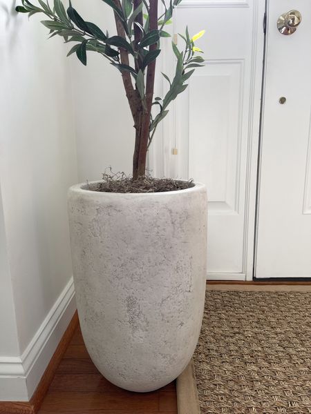 Large planter for faux tree from Lowe’s for under $50! 

Planter pot, cement planter, tall planter for olive tree, artificial tree planter, home decor, Lowe’s, entryway decor

#LTKunder50 #LTKhome