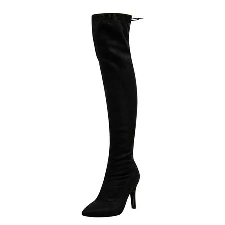 KmaiSchai Women S Ankle Boots & Booties Fashion Autumn And Winter Women Over The Knee High Boots Poi | Walmart (US)
