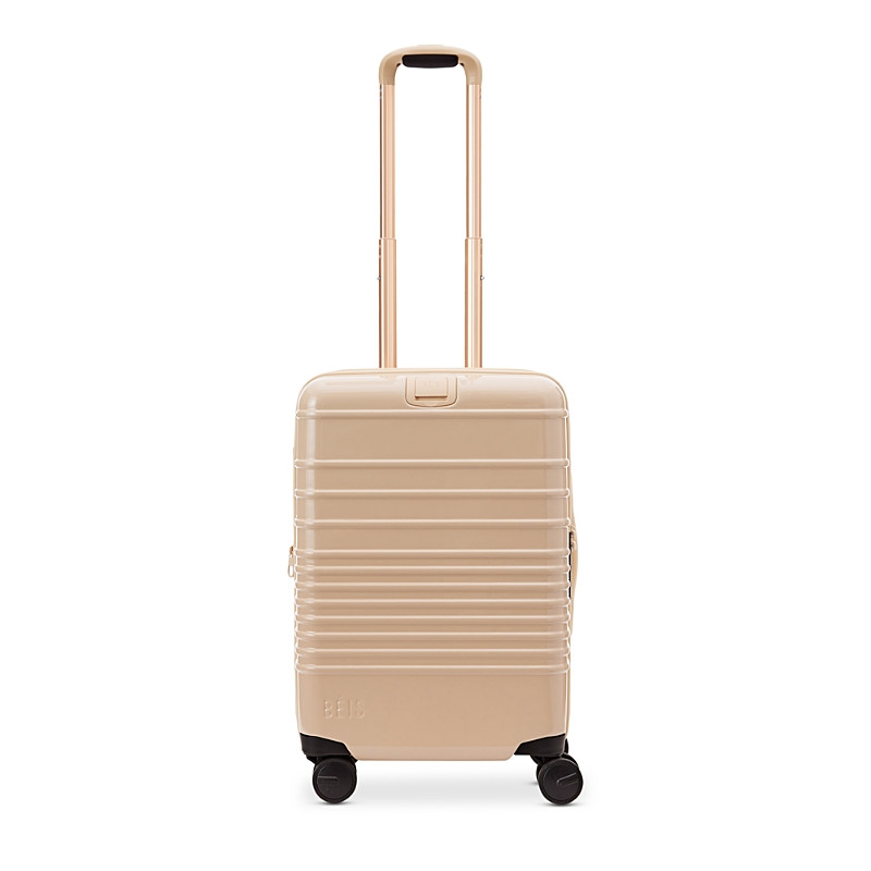 BEIS The Glossy Carry On Roller Suitcase in Beige | Bloomingdale's (US)