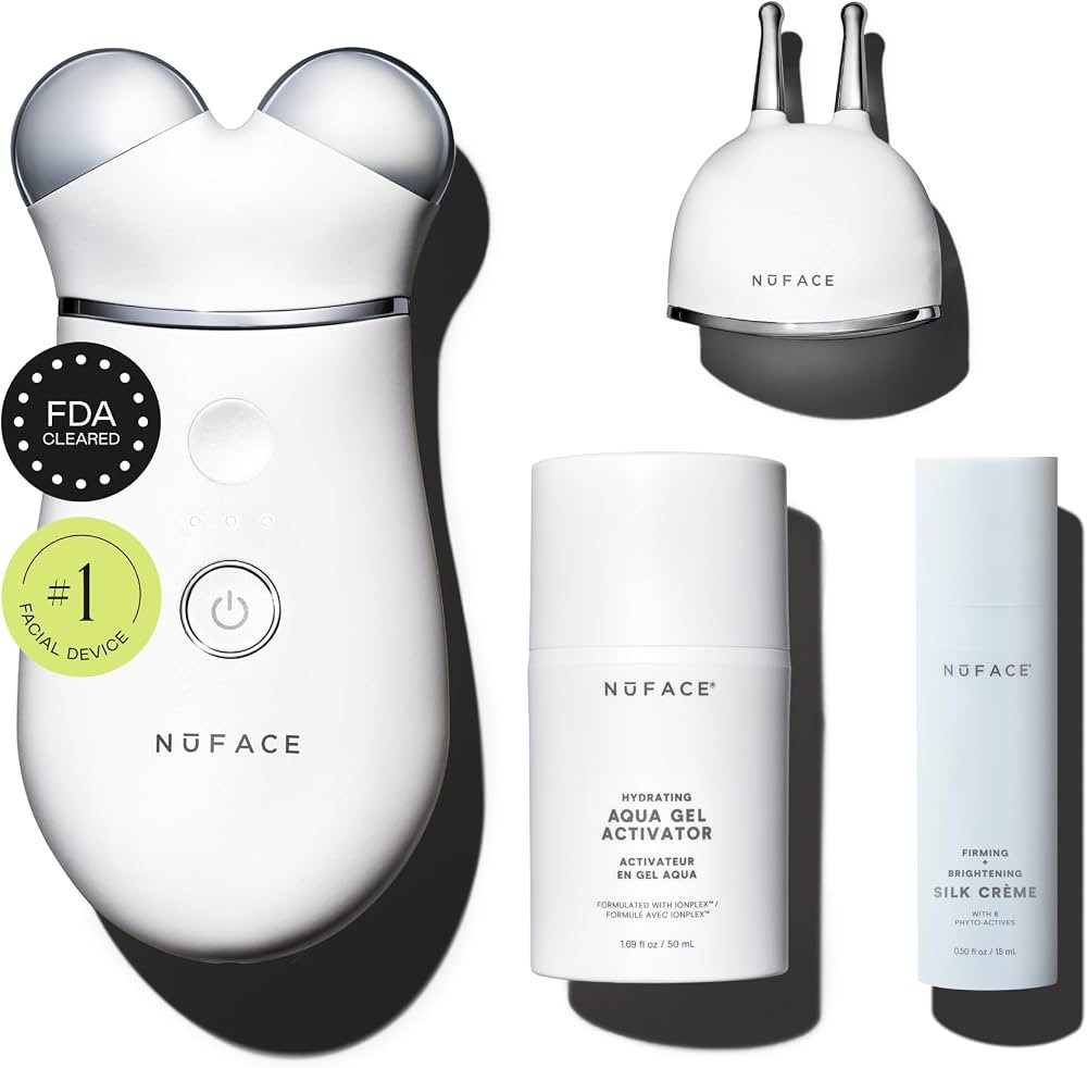 NUFACE Trinity+ Facial Massager + Lip & Eye Attachment - FDA-Cleared Face Sculpting Tool, Targete... | Amazon (US)