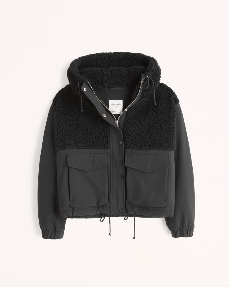 Women's Cropped Winterized Traveler Jacket | Women's New Arrivals | Abercrombie.com | Abercrombie & Fitch (US)