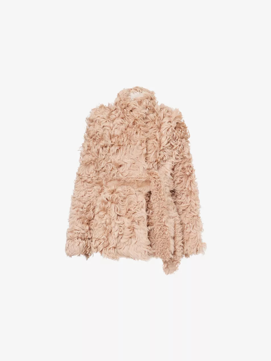Elsa Belted Shearling Coat | Selfridges