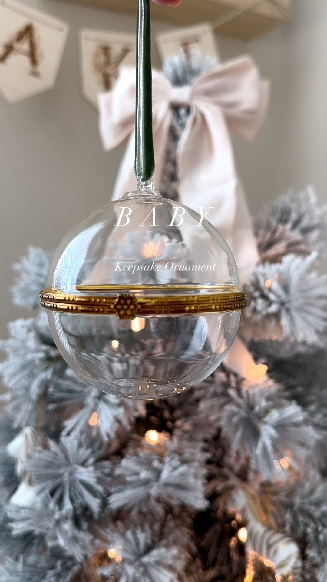 Sweetest memories frozen in time 🥹🎄🎀 👶🏼
•
•
•
•
#ltkseasonal #holidayseason #baby #BabyKeepsake #Memories #BabyGirl#BabysFirstChristmas #BirthKeepsake #Ornamnet #Christmas #Target #HearthandHand

#LTKGiftGuide #LTKBaby #LTKKids