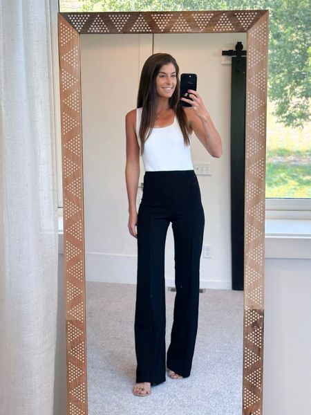 I love the tank top paired with these black pants! You can also transition it into fall by styling it with a cardigan and boots!
#transitionstyle #outfitinspo #fashionfinds #vacationlook

#LTKshoecrush #LTKFind #LTKstyletip
