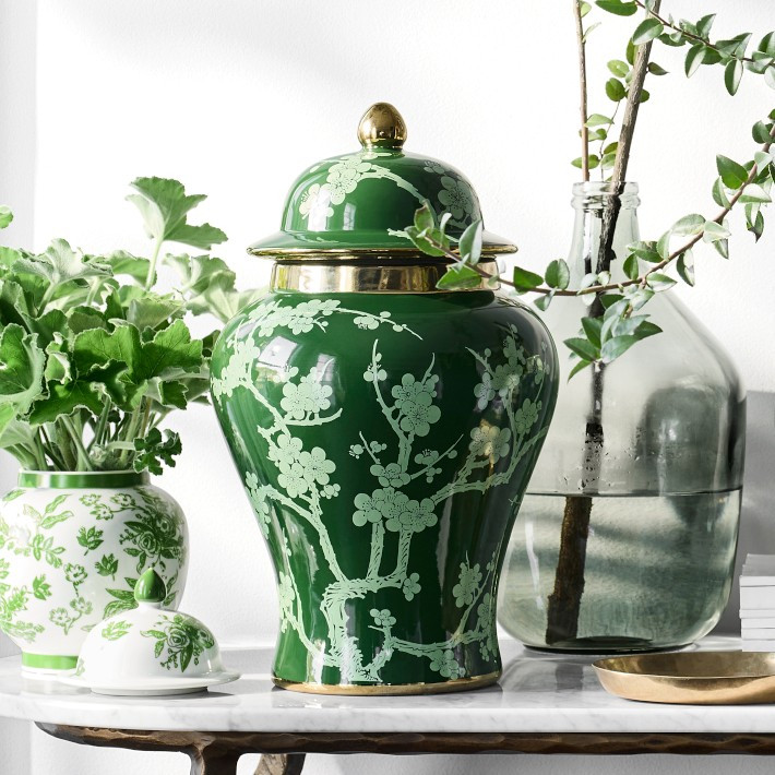 Green Ginger Jar, Cherry Blossom | Williams-Sonoma