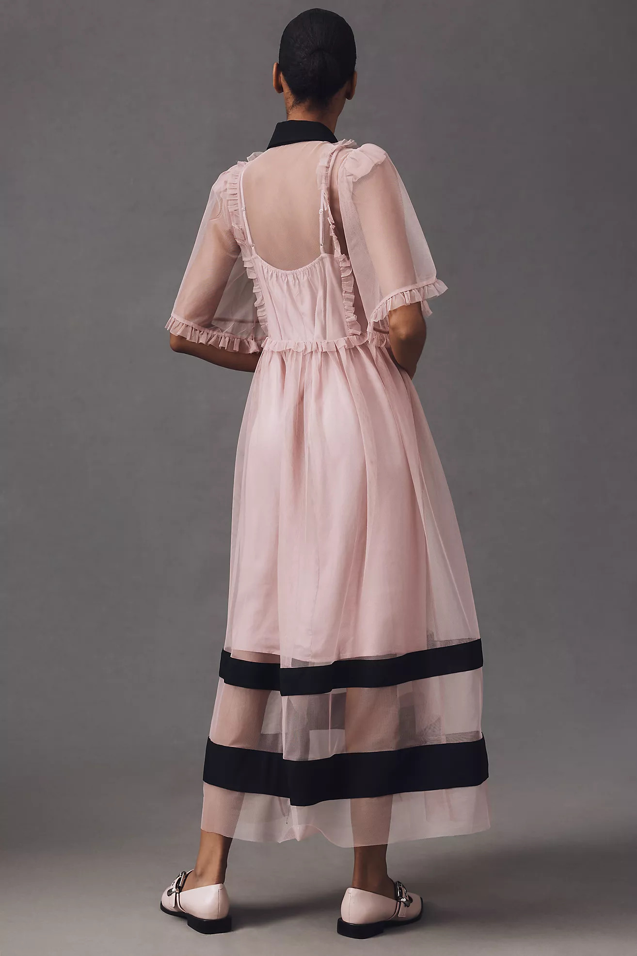 By Anthropologie Sheer Maxi Dress | Anthropologie (US)