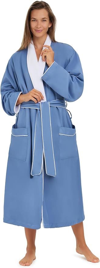 Plush Lined Microfiber Bath Robe for Women or Men - Super Soft, Durable Luxury Spa, Resort & Hote... | Amazon (US)