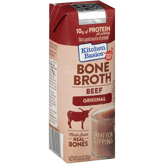 Kitchen Basics Original Beef Bone Broth, 8.25 fl oz | Amazon (US)