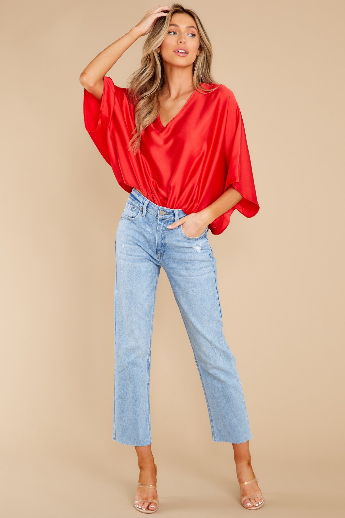 Can You Feel It Red Top | Red Dress 