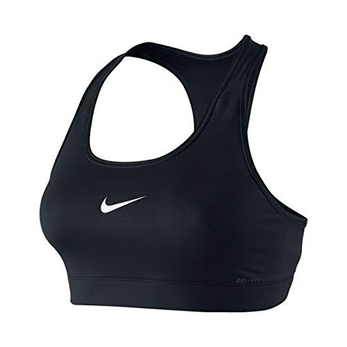 Nike Women's Victory Compression Sports Bra, Black/White, Medium | Amazon (US)