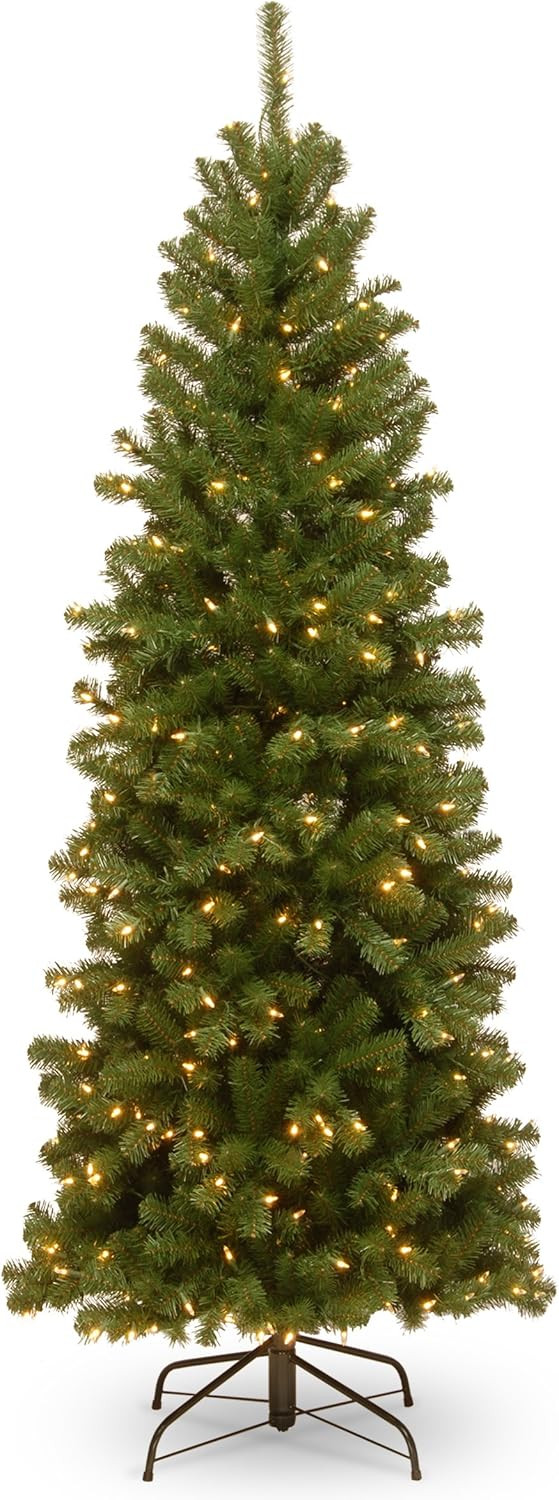 National Tree Company 6 ft. North Valley Spruce Pencil Slim Tree | Amazon (US)
