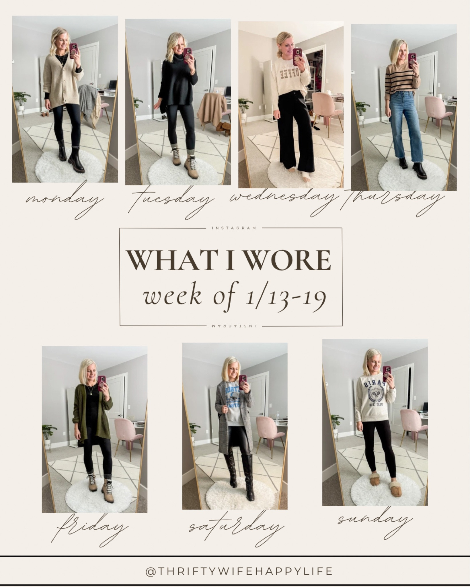 What I wore the week of 1/13-1/19! Real life winter mom outfits! 
Gibsonlook code: THRIFTYWIFE10 for 10% off
Spanx code: THRIFTYWIFEXSPANX for 20% off

#LTKOver40 #LTKSeasonal #LTKStyleTip