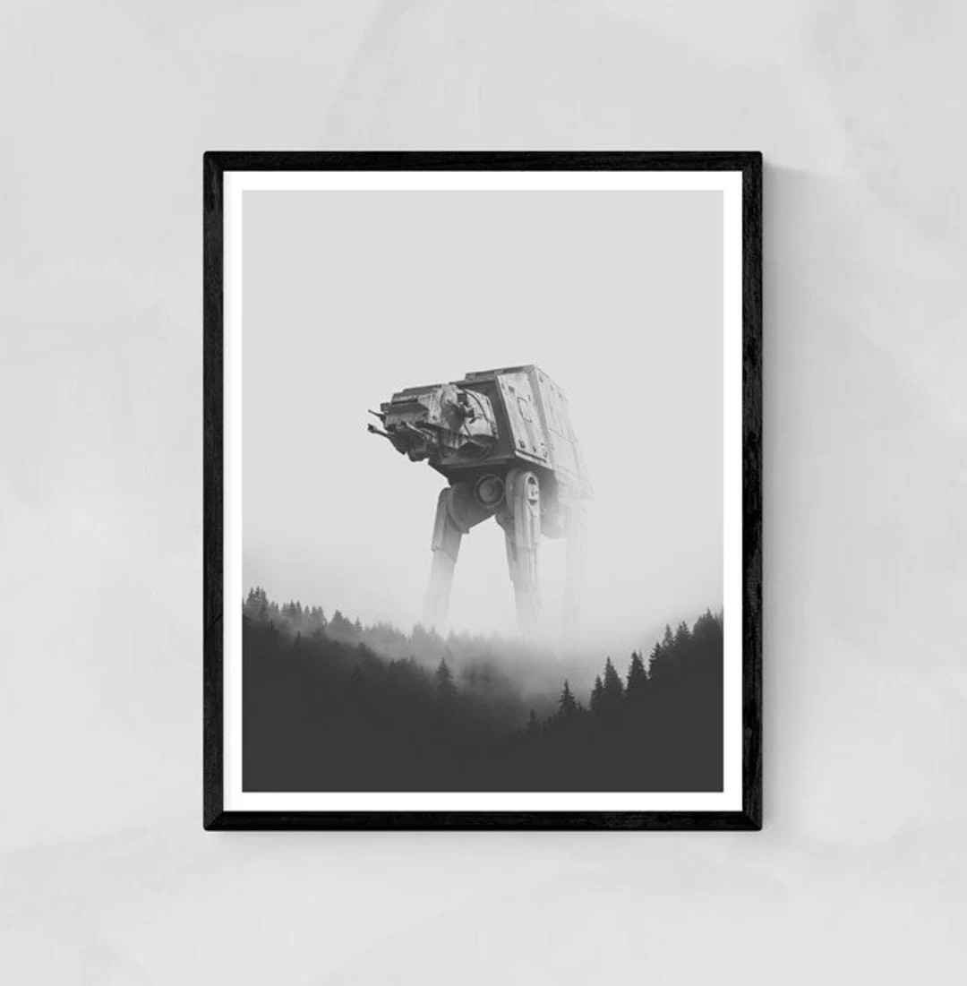 Alien Poster, Aliens Print, Black and White Print, Robotic Print, Robots Display, Fantastic Print... | Etsy (US)