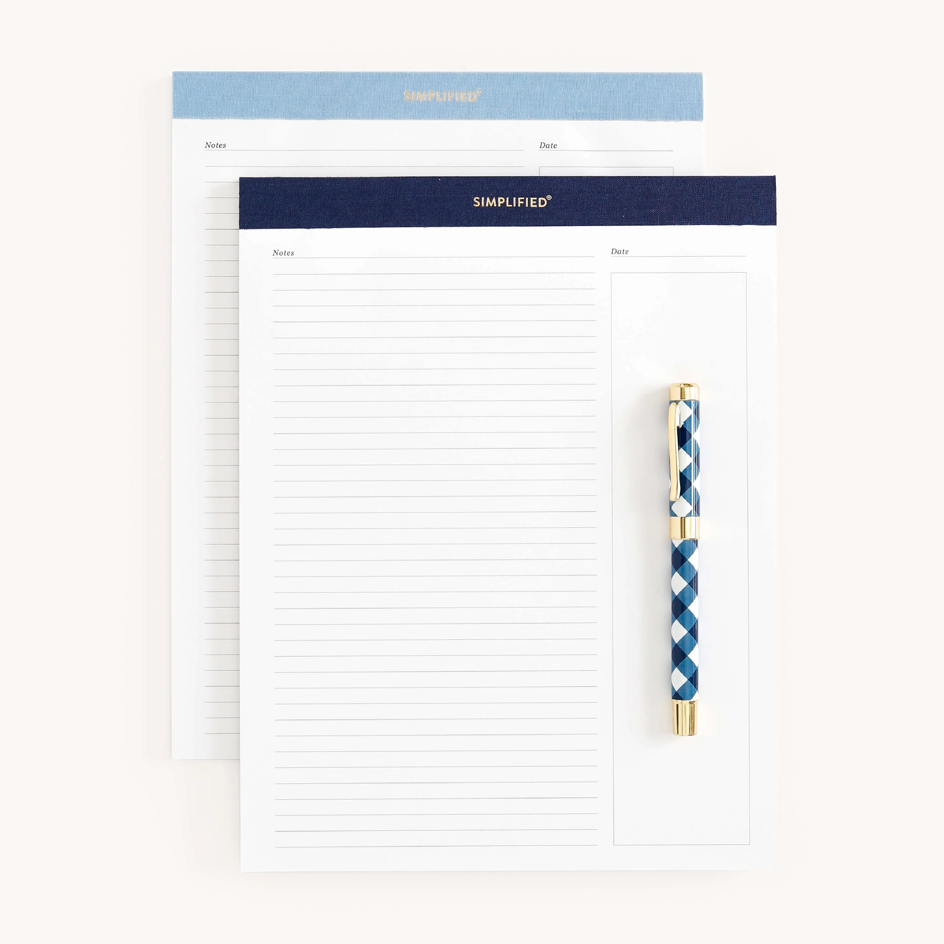 Legal Pad Set, Navy & Carolina | Simplified