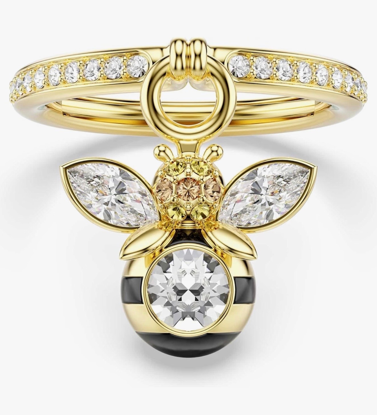Swarovski Idyllia motif ring, Mixed cuts, Bee, Multicolored, Gold-tone plated

#LTKmomlife #LTKootd #LTKWorkwear