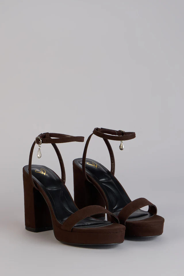 Going Somewhere Platform Suede Heels | Windsor Stores