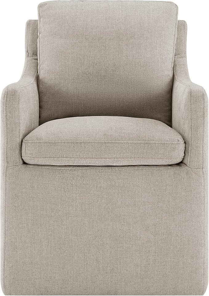 Watson & Whitely Dining Chairs with Casters, Upholstered Modern Rolling Dining Chairs with Roller... | Amazon (US)