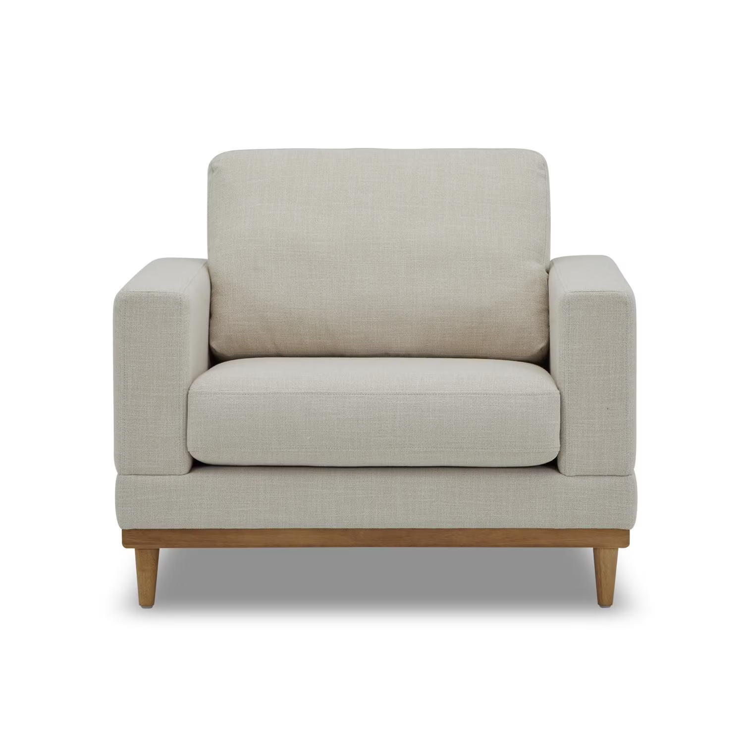 Better Homes & Gardens Springwood Wood Frame Accent Chair, Cream Linen | Walmart (CA)